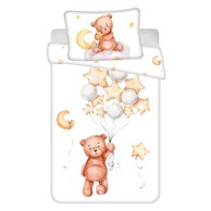 JERRY FABRICS Pamučna dječja posteljina Medvídek "Cute" 100x135 cm, smeđa